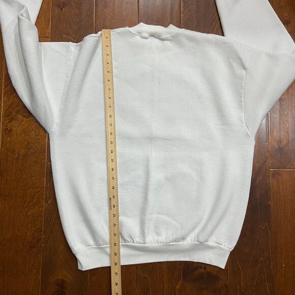 Fruit Of The Loom Vintage 1993 Nativity Scene Crewneck Sweatshirt White Mens XL - Picture 7 of 7